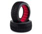 Preview: AKA Buggy Reifen 1:8 P-One Soft Longwear mit roten Einlagen AKA14021XR