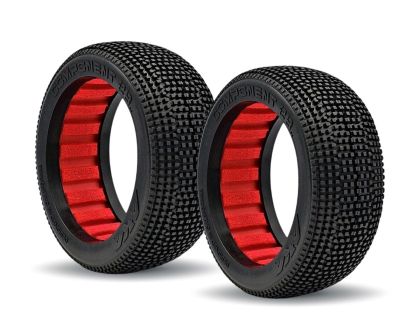 AKA Buggy Reifen 1:8 Component 2AB Soft Longwear mit roten Einlagen AKA14032XR