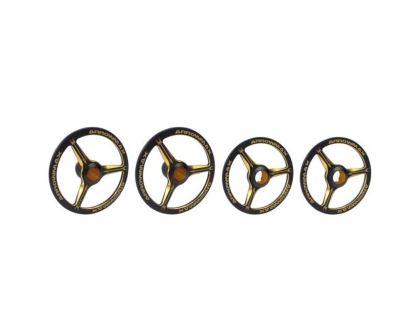 ARROWMAX Alu Setup Wheels für 1/8 Onroad schwarz golden