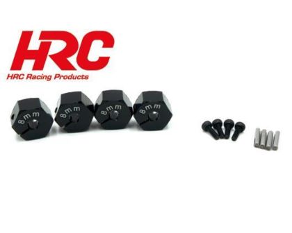 HRC Racing Aluminium 12mm Radmitnehmer 8mm Breit schwarz