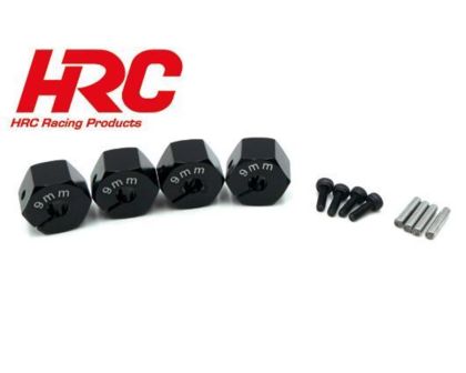 HRC Racing Aluminium 12mm Radmitnehmer 9mm Breit schwarz