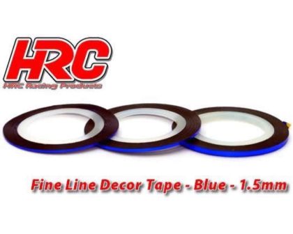 HRC Racing Feines Liniendekor Klebeband 1.5mm x 15m Blau Metallic 15m