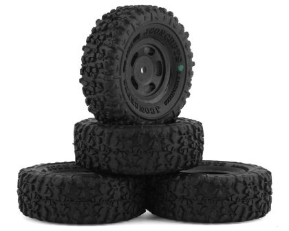 JConcepts Landmines 1.0 Reifen grün auf Glide 5 Felgen für SCX24