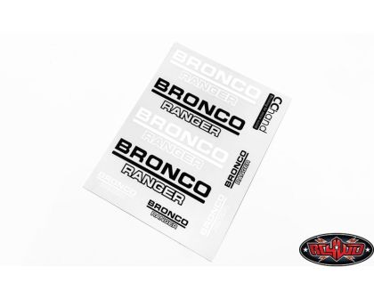 RC4WD Body Decals for Traxxas TRX-4 79 Bronco Ranger XLT Style A