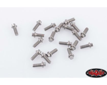 RC4WD Miniature Scale Hex Bolts M1.6 x 4mm Silver