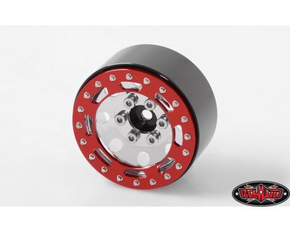 RC4WD TRO 1.7 Stamped Steel Beadlock Wheels Red Chrome