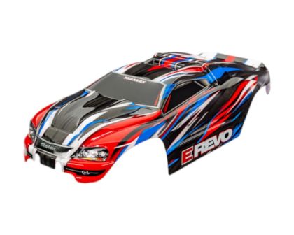 Traxxas Karosserie E-Revo 1/16 rot und blau