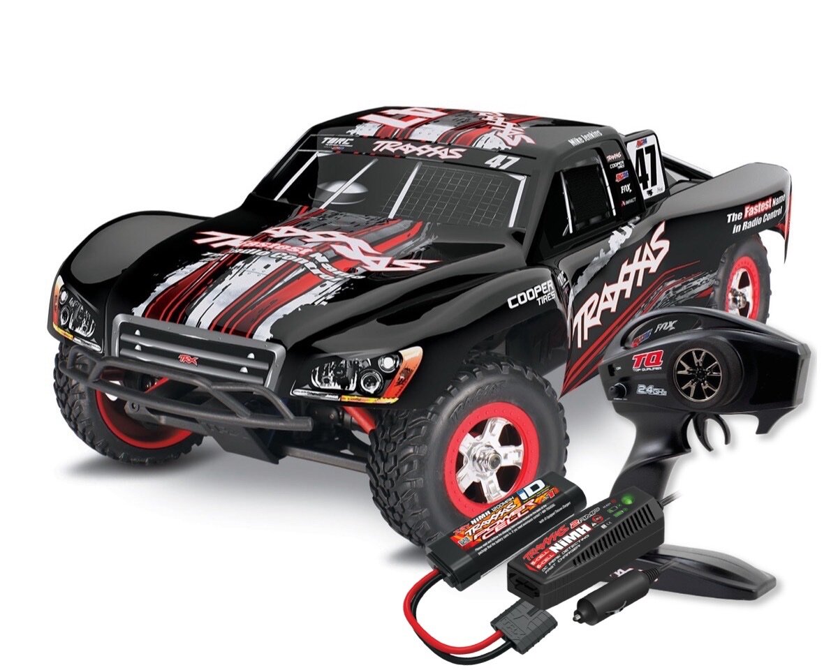 Traxxas Slash RTR 1:16 Mike Jenkins Brushed Silber Combo Traxxas  70054-1-MIKE - TRA Shop der ULTIMATIVE TRAXXAS ONLINESHOP