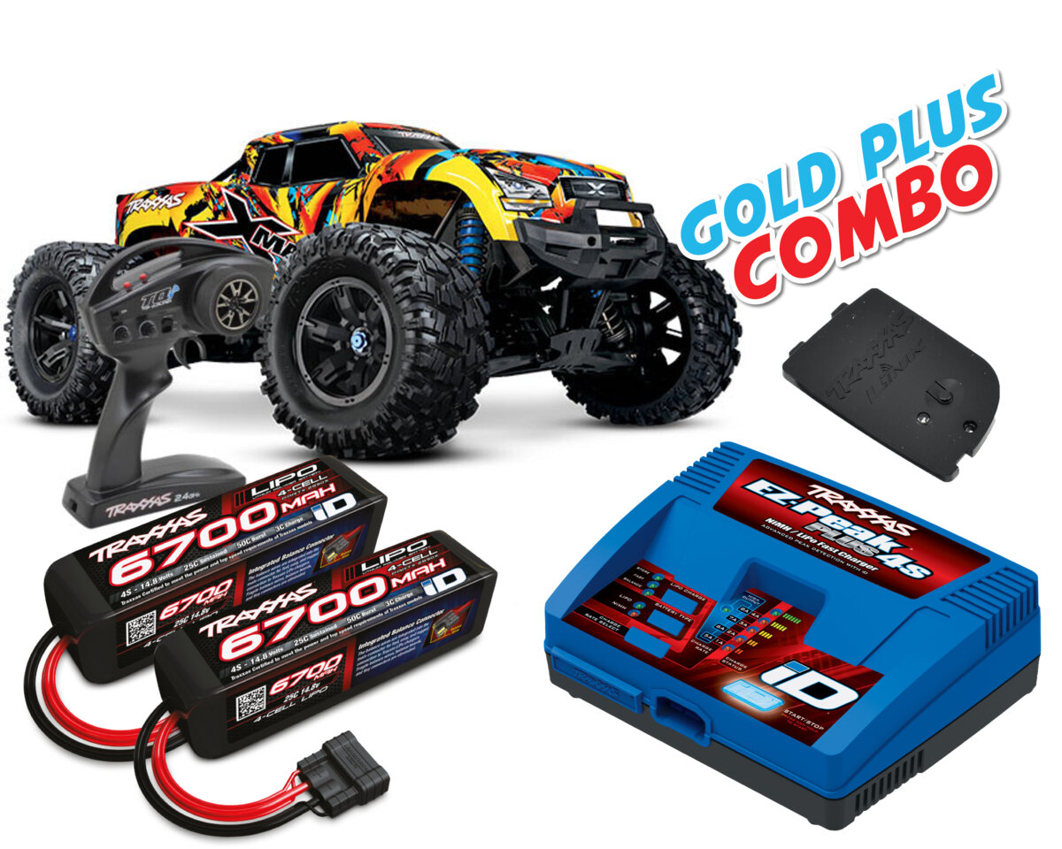 Traxxas X Maxx 8S RTR Brushless Solar Flare Gold Plus Combo Traxxas  77086-4-SLRF - TRA Shop der ULTIMATIVE TRAXXAS ONLINESHOP