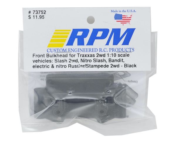 RPM Bulkhead vorne schwarz für TRX 2WD Modelle